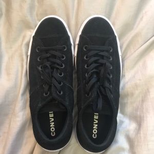 Perfect Used Condition Faux Suede Converse!!